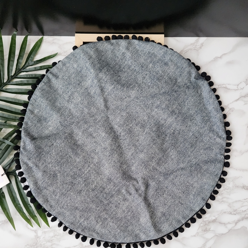 See Scout Sleep Handmade Island Round Denim Bed Cover - Picture 4 of 4